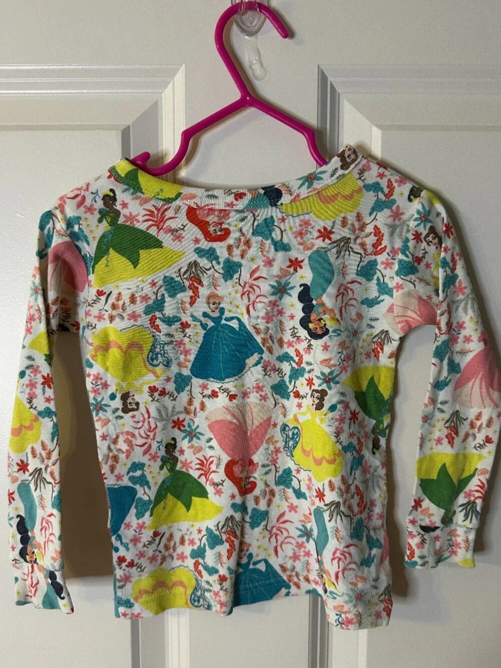 Baby Gap Disney Princess Organic Cotton Pajama Top 2T Ariel Belle Tiana